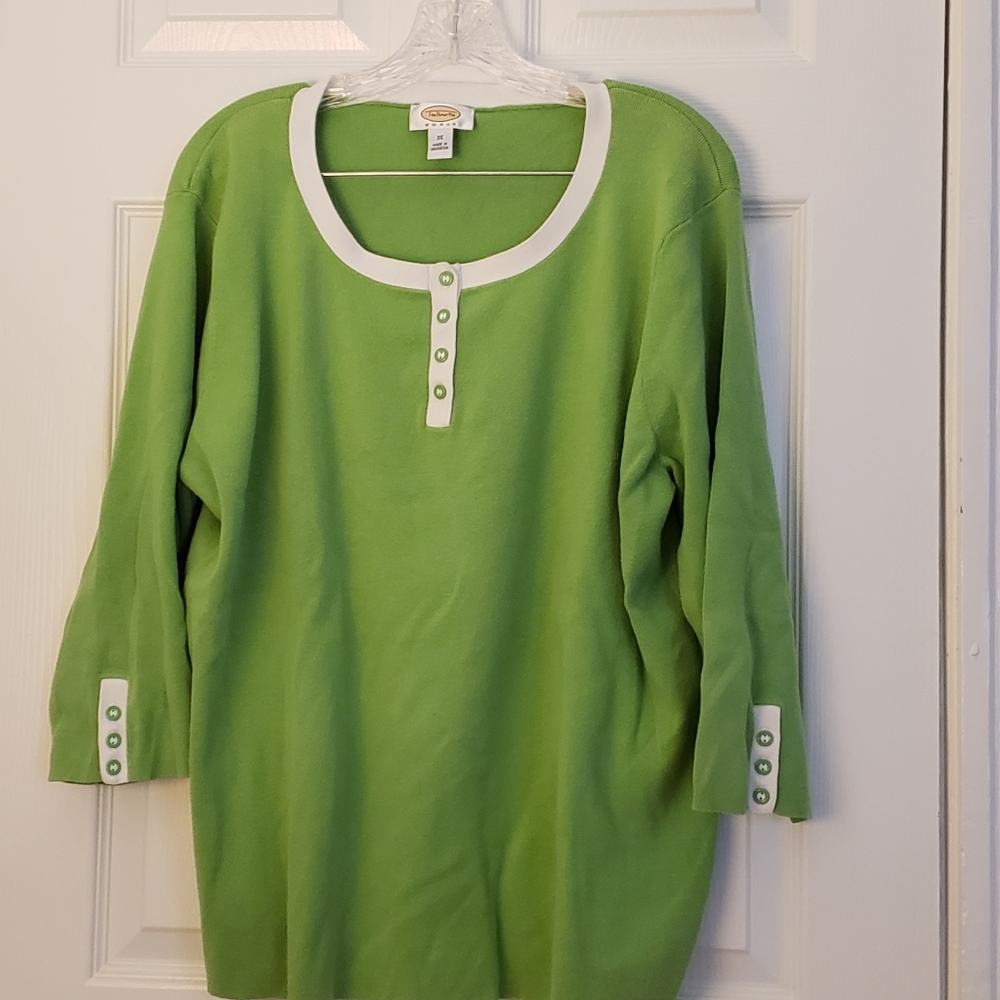 Talbots green sweater